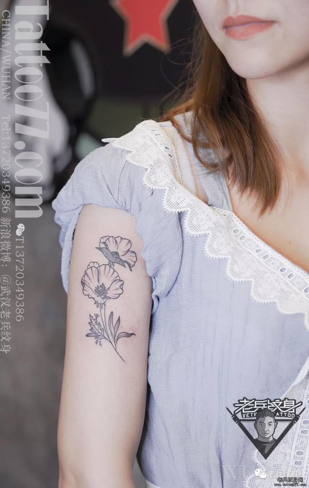 老兵店内女纹身师——雯雯老师一周作品欣赏~