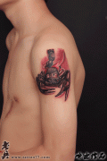武汉最好的纹身店介绍一款有着欧美风格的的3D纹身图案