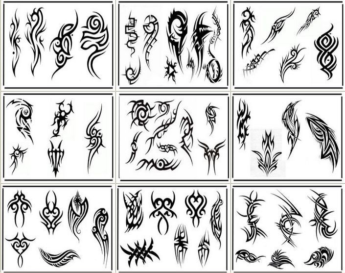 经典的一些小图腾纹身图案