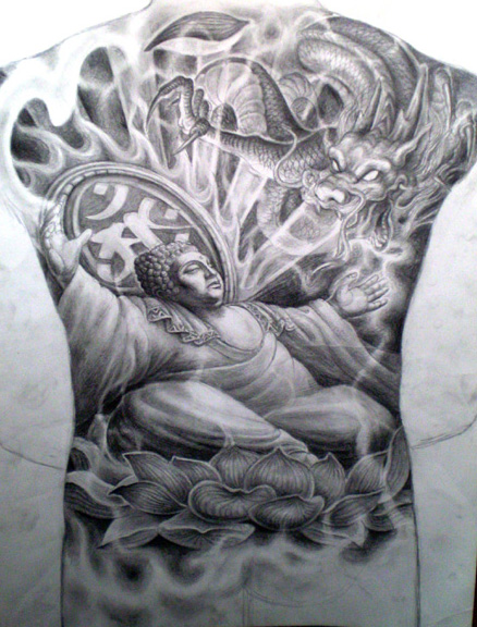 如来纹身图案图片