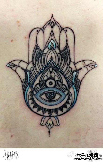 信仰三角眼纹身图案