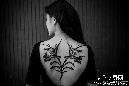 花树纹身图案