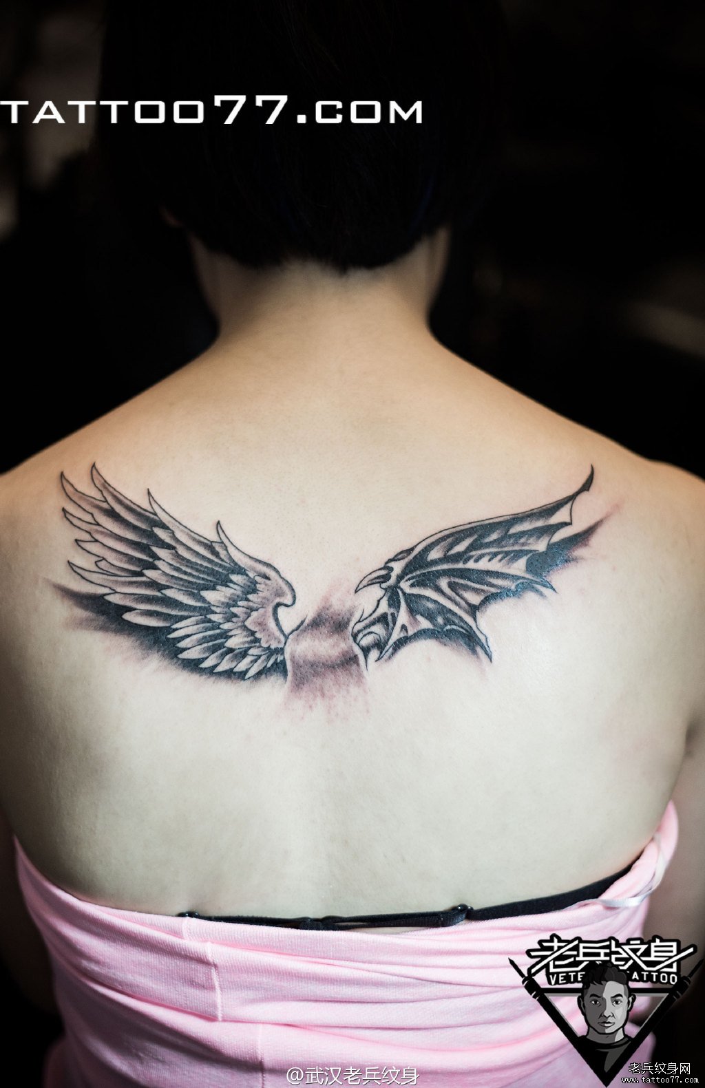 纹身图案大全          0 喜欢         浏览           后背翅膀