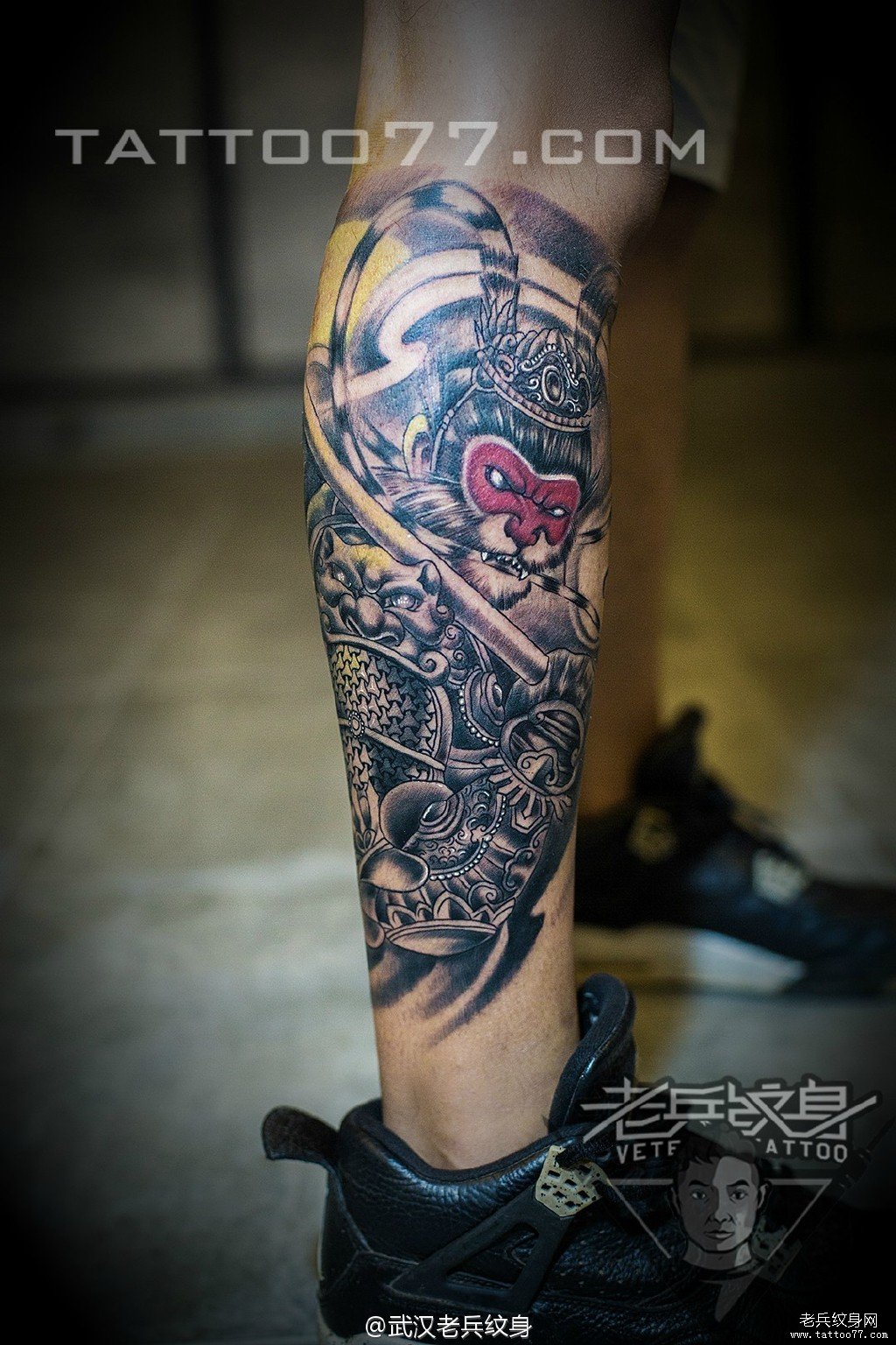 纹身图案大全          0 喜欢         浏览           小腿孙悟空